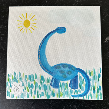 Dinosaur - Watercolors